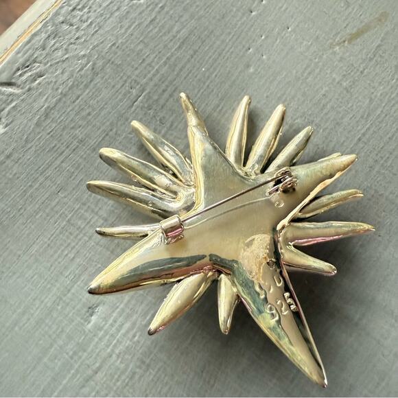 SSD Simon Sebbag 925 Sterling Silver Flower Pin Brooch - Picture 8 of 9